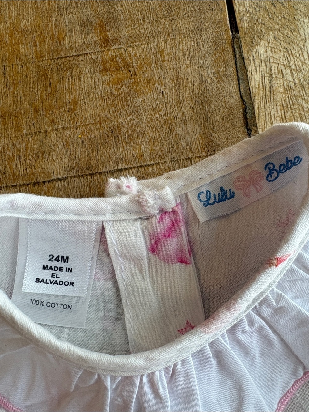 Lulu Bebe Girls Castle Bubble Romper 24m - Picture 2 of 5